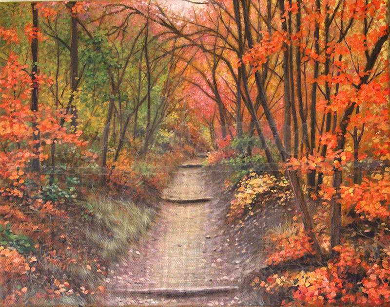 Serene Autumn Forest Path
